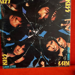 Vinilo Lp Kiss Noches Locas Insert Letra Argentino Metal1988 Estándar