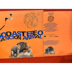 Soda Stereo Canción Animal Lp Soda Stereo Cancion Animal Vinilo Original 1990 Insert