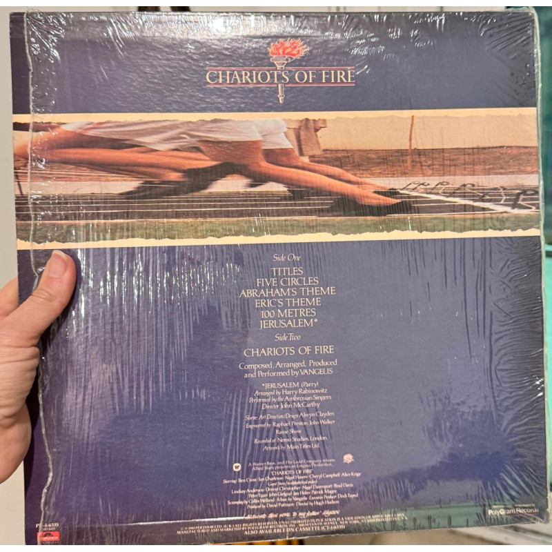 Vangelis Charriots Of Fire Ost Lp Usa