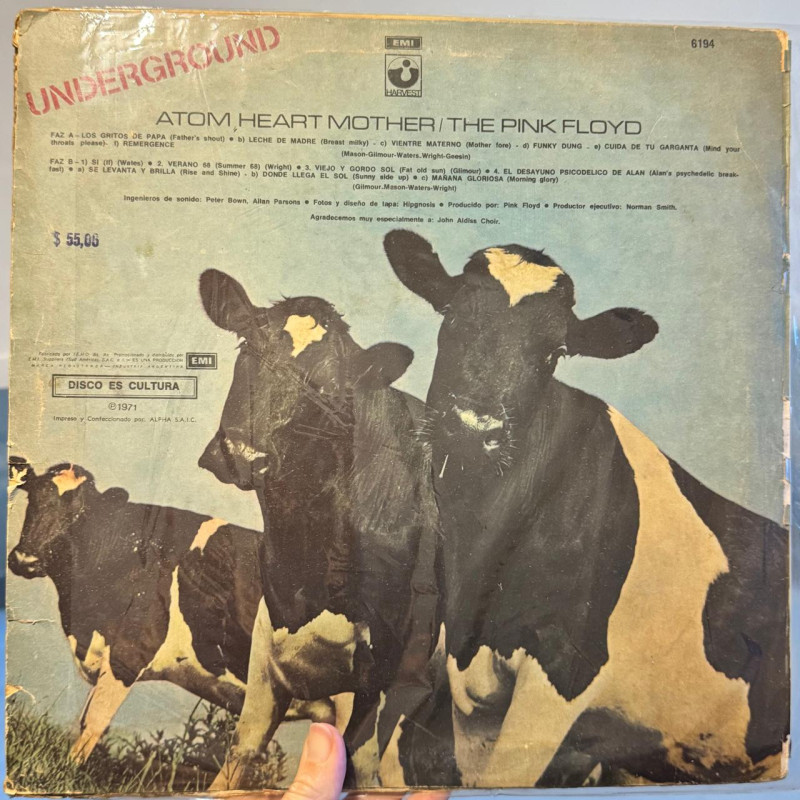 Atom Heart Mother - The Pink Floyd - Lp Vinilo Exc Palermo
